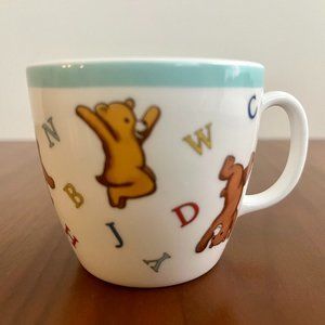 Vintage Tiffany & Co. Alphabet Bears Fine China Baby Mug with Single Handle